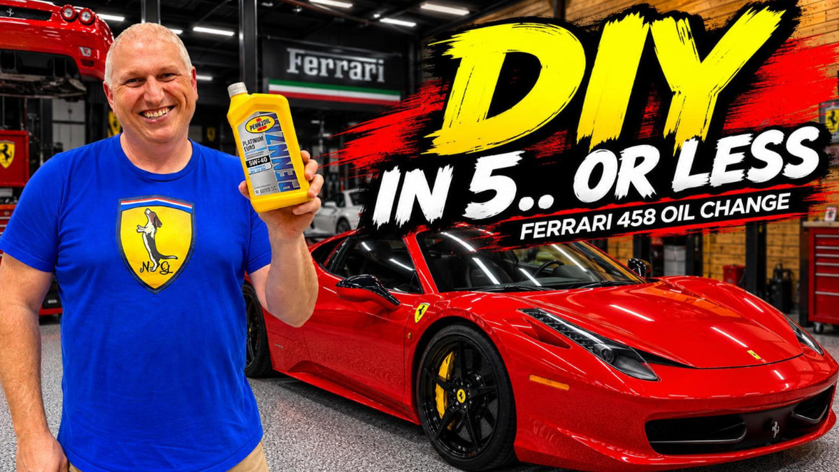 Ferrari 458 Oil Change: Easier Than You Think?