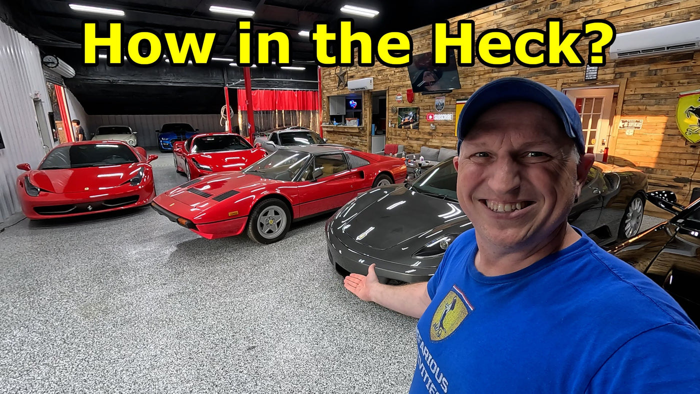 Semi Truck Falls into Ditch and Gets Stuck With Our Car On It