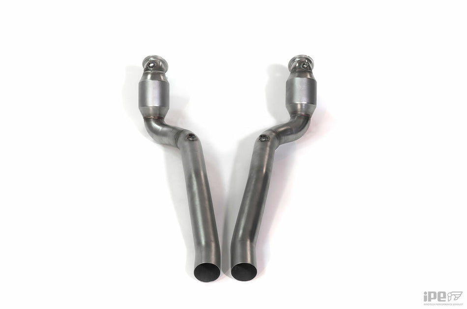 iPE Ferrari GTC4Lusso T Catless Downpipe (Stainless Steel)