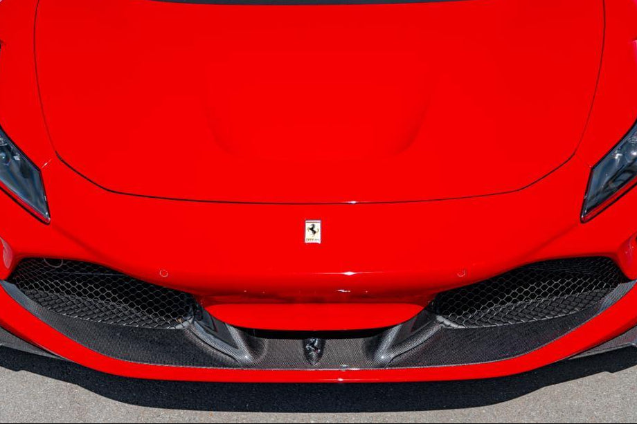 Ferrari F8 - Carbon Fiber Front Spoiler + Side Air Guides (Set)