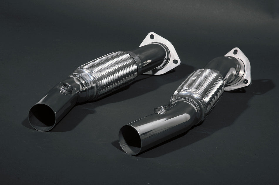 Ferrari F430 Scuderia/16M - Valved Exhaust, Cat Spares + Heat Protection