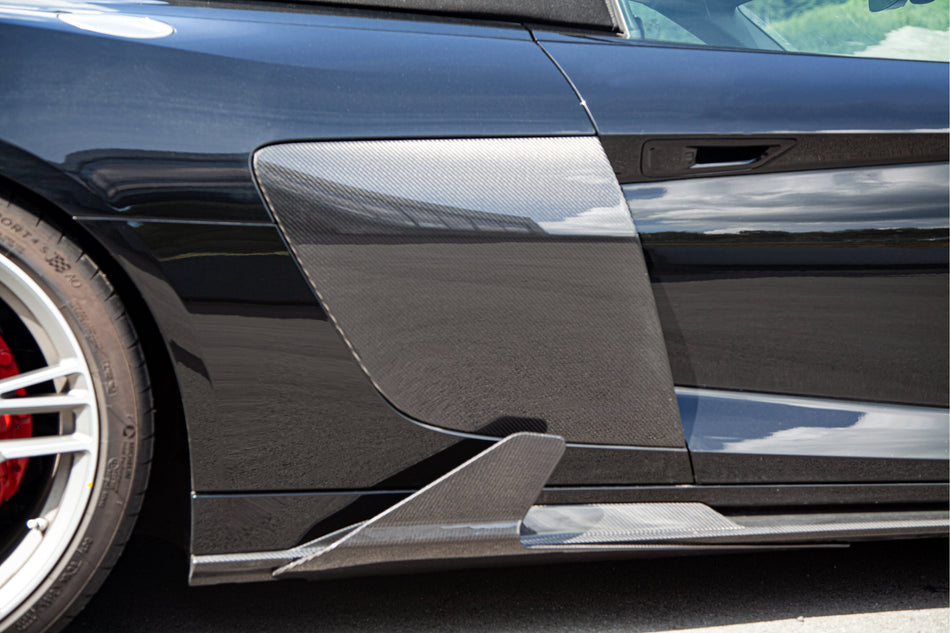 Audi R8 (Gen2) Facelift - Carbon Fiber Side Fins
