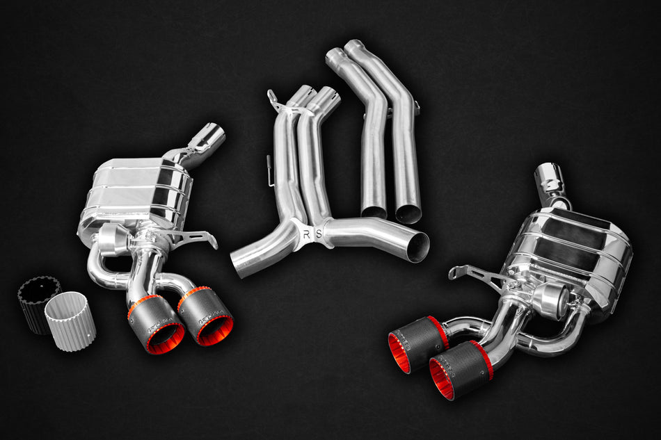 Audi RS5 (F5) Coupe - ECE Valved Exhaust, MidPipes + Carbon Tips (CES3)