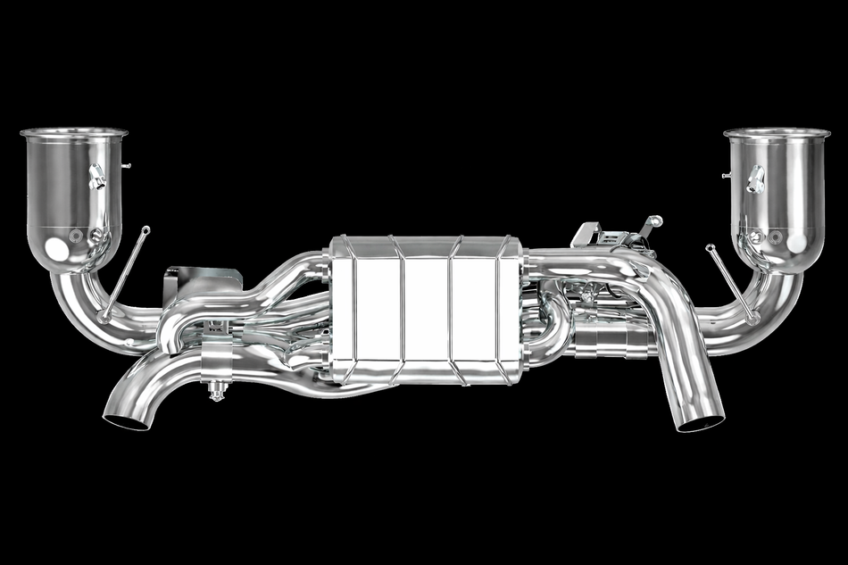Porsche 992 Carrera/S/Turbo/Turbo S - Valved Exhaust + Cat Spare Pipes (OE Actuators)