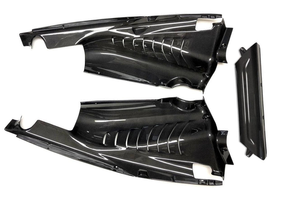 Coupe 3 Piece Engine Bay Panels - Fits Ferrari 488 GTB - Pista - F8