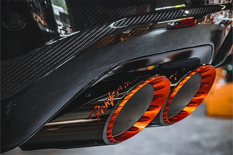 Lamborghini Urus Performante - Valved Exhaust, MidSilencer Spare + Wicrom "Performante" Tips (OE Actuators)