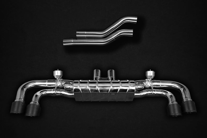 Porsche 536 Cayenne S 2.9 (19+) - Valved Exhaust, MidSilencer Spares + Carbon Tips (CES3)