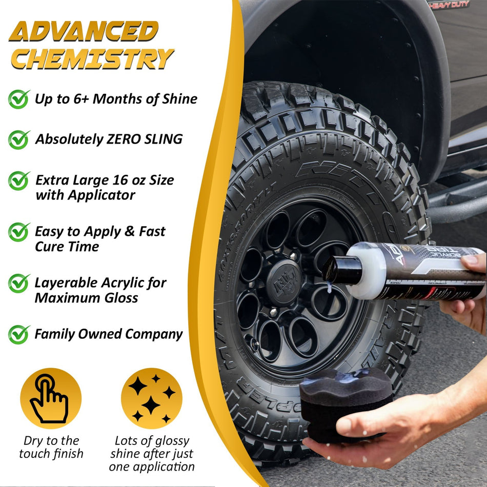 Acrylic Tire Protectant - Semi Permanent Tire Shine