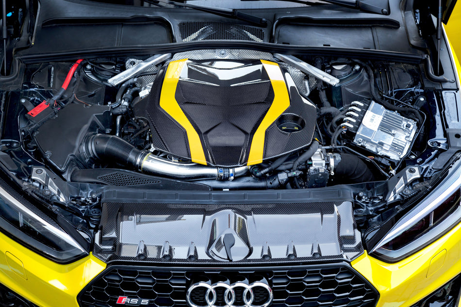 Audi RS5 (F5) - Carbon Fiber Engine Cover + Lock Cover (Set)