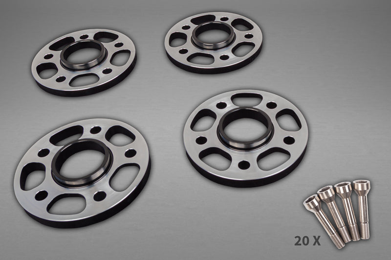 Ferrari 488/F8/SF90 - Wheel Spacers 11mm Front / 17mm Rear (Circle Shape) with Titanium Wheel Bolts