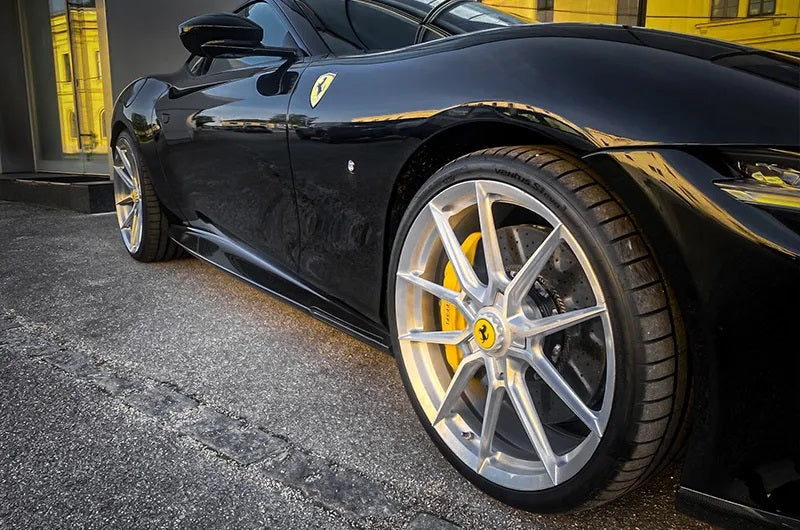 Ferrari Roma - Carbon Fiber Side Skirts (Small Fin)