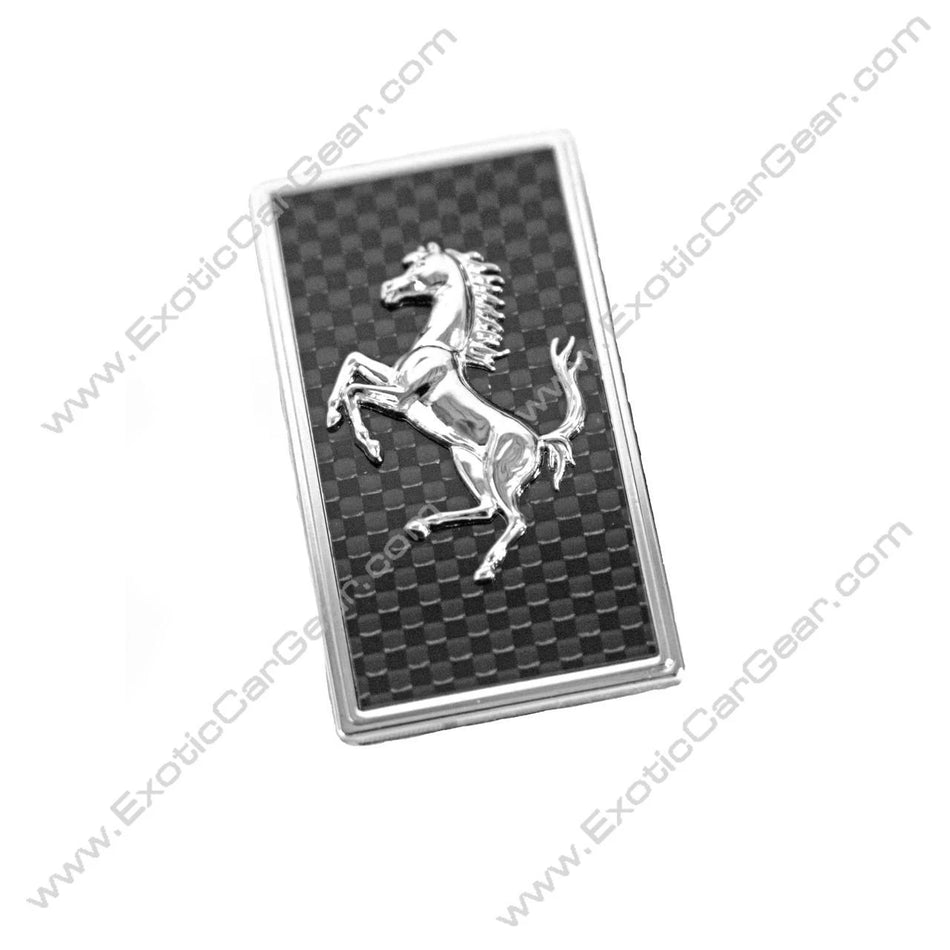Carbon Fiber Hood Badge - Fits Ferrari Models