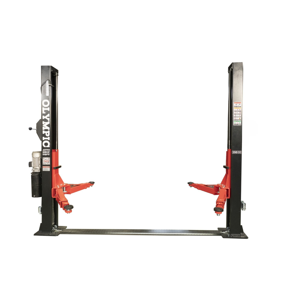 Olympic 2PBPXW-10 / Extra-Wide 2-Post Base Plate Car Lift / 10,000 Lb. Capacity