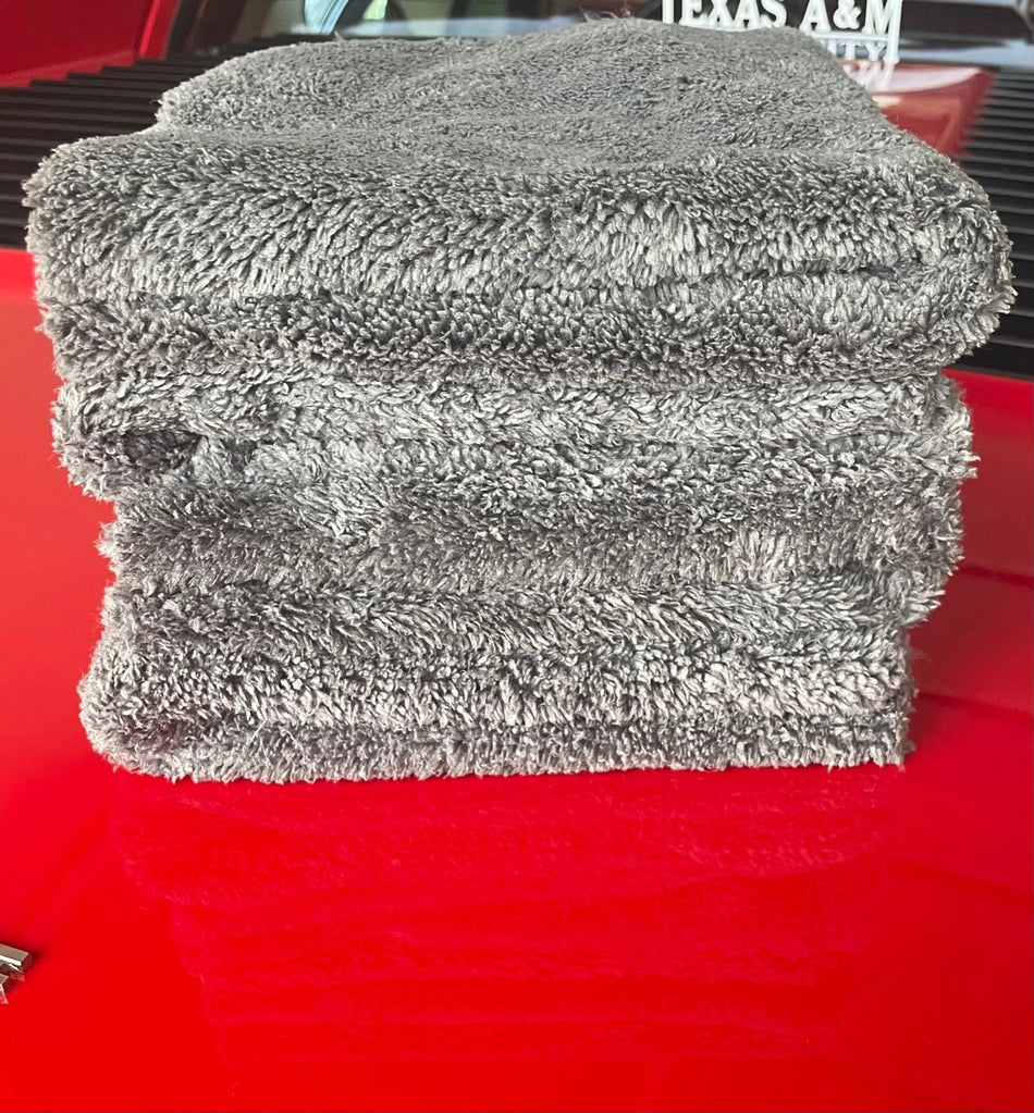 Apex Auto Products - Plush Detailing Towel 470 GSM - Grey